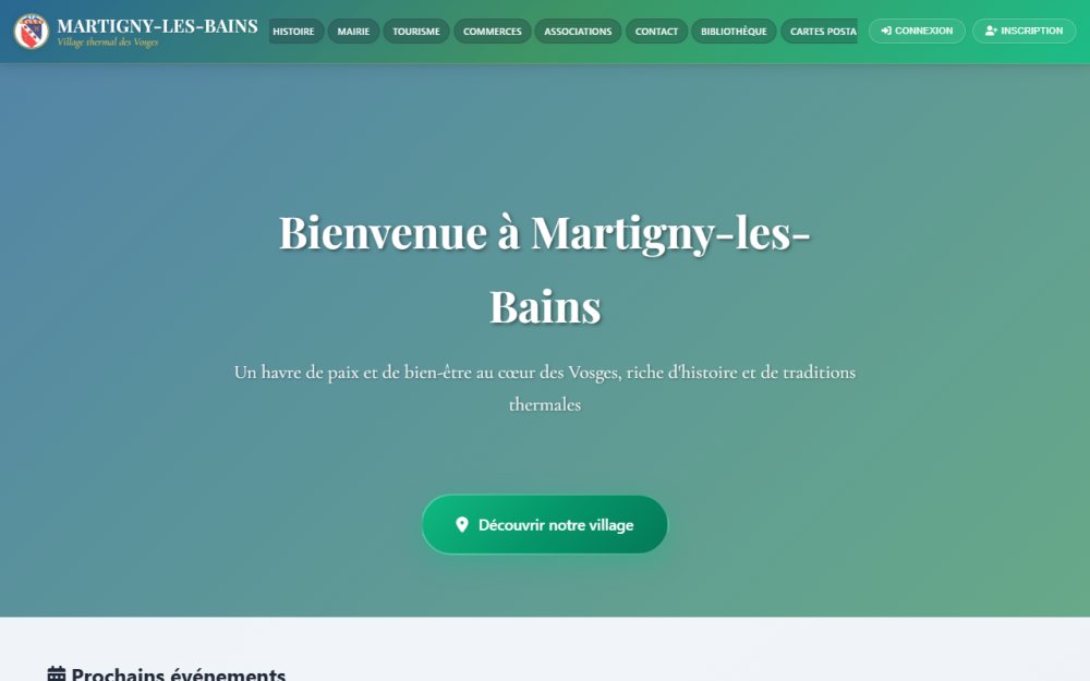 Aperçu — Commune de Martigny-les-Bains